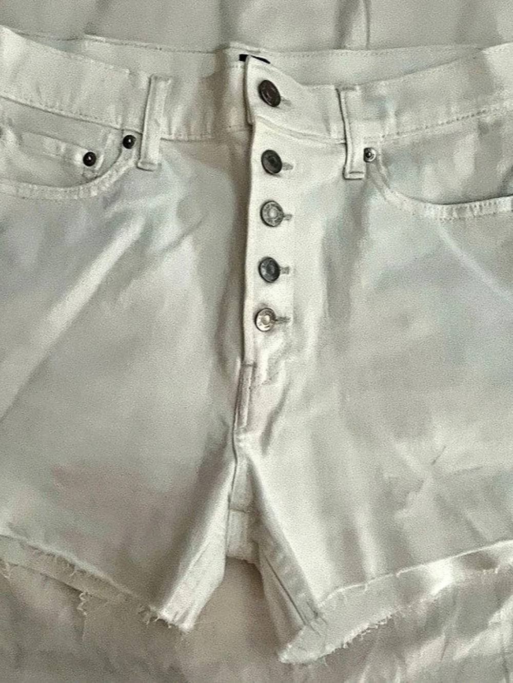 Gap Denim Jean Shorts in White Waist 28